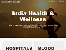 Tablet Screenshot of indiahealthandwellness.com